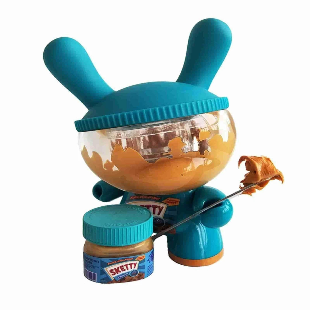 Sket One Sketty Peanut Butter Used 8" Custom Dunny By Sket-One Sket_One 4 Sket One Sketty Peanut Butter Used 8" Custom Dunny By Sket-One Sket_One