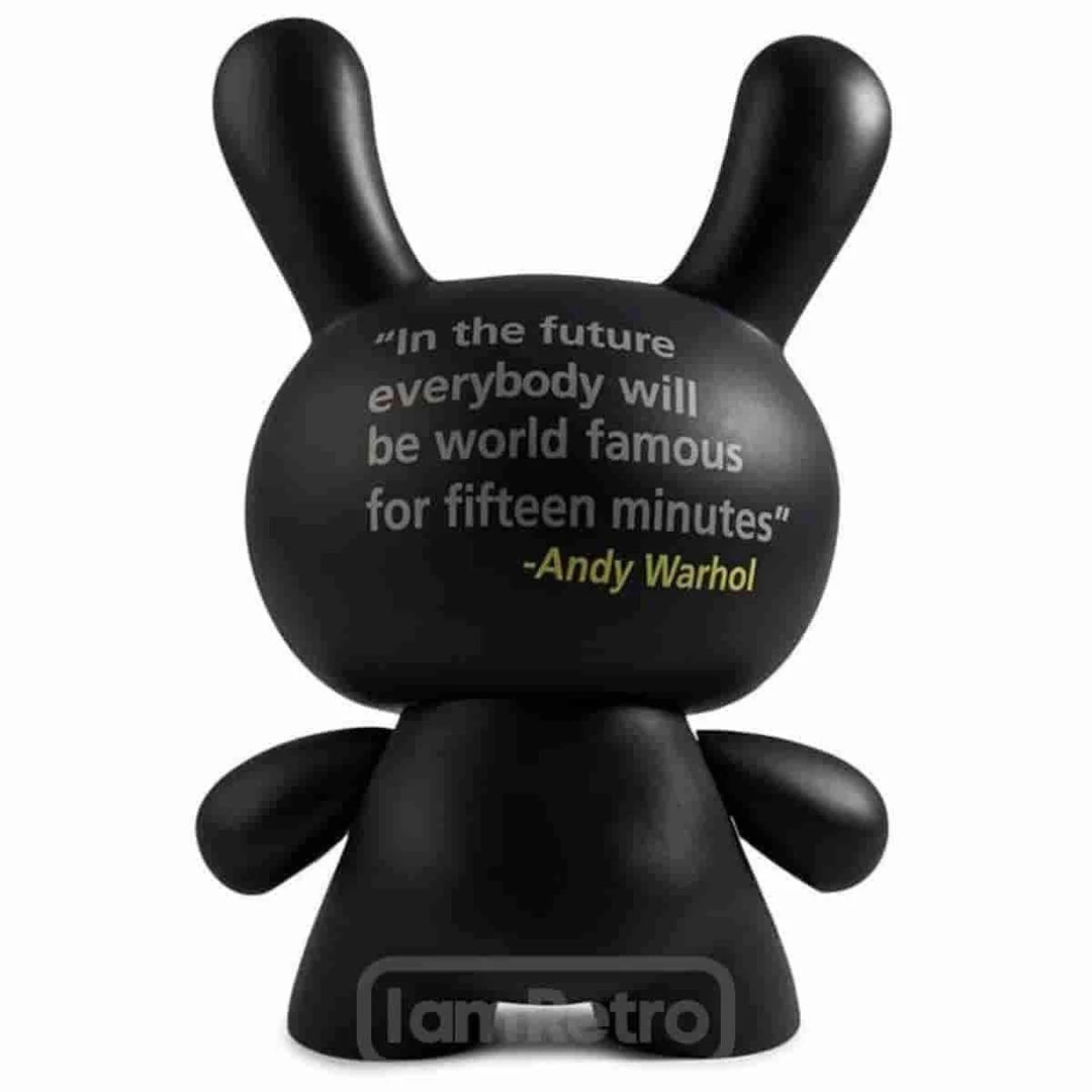 TV Masterpiece 8" Dunny By Andy Warhol Foundation X Kidrobot 3 TV Masterpiece 8" Dunny By Andy Warhol Foundation X Kidrobot