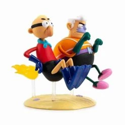 Mermaid Man & Barnacle Boy In INvisible Boat Medium Vinyl Figure By Kidrobot