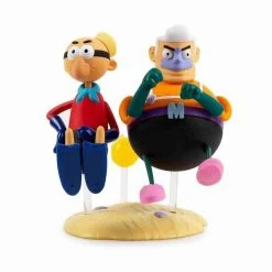 Mermaid Man & Barnacle Boy In INvisible Boat Medium Vinyl Figure By Kidrobot