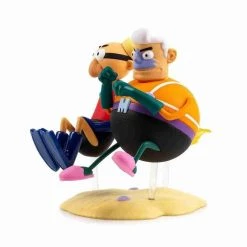 Mermaid Man & Barnacle Boy In INvisible Boat Medium Vinyl Figure By Kidrobot