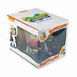 Mermaid Man & Barnacle Boy In INvisible Boat Medium Vinyl Figure By Kidrobot